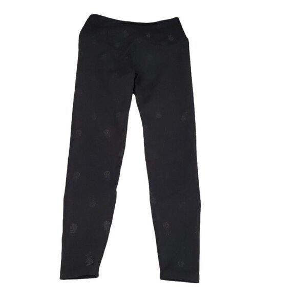 Beyond Yoga Leggings Medium‎ Black Pineapple Print Ankle Crop Athleisure - Picture 1 of 9